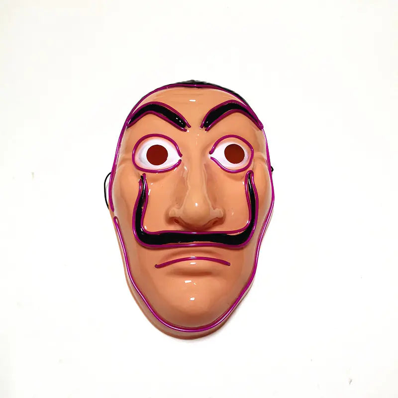 Premium LED Light-Up Halloween Mask - Glowing Party Costume Accessory