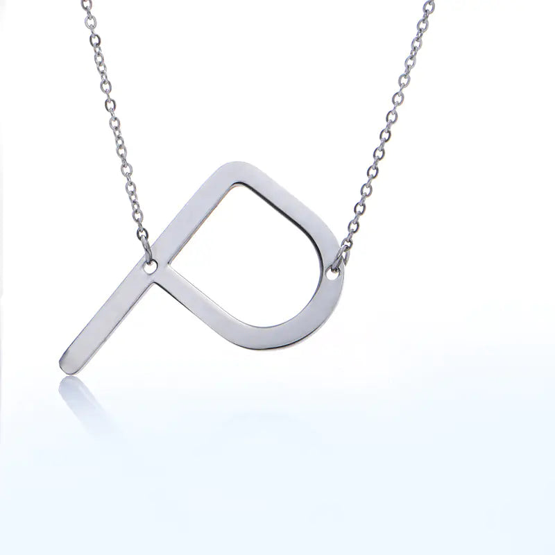 Personalized Alphabet Pendant Necklace - Colorful Initial Jewelry