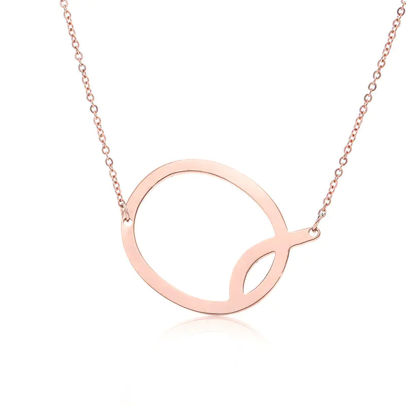 Personalized Alphabet Pendant Necklace - Colorful Initial Jewelry