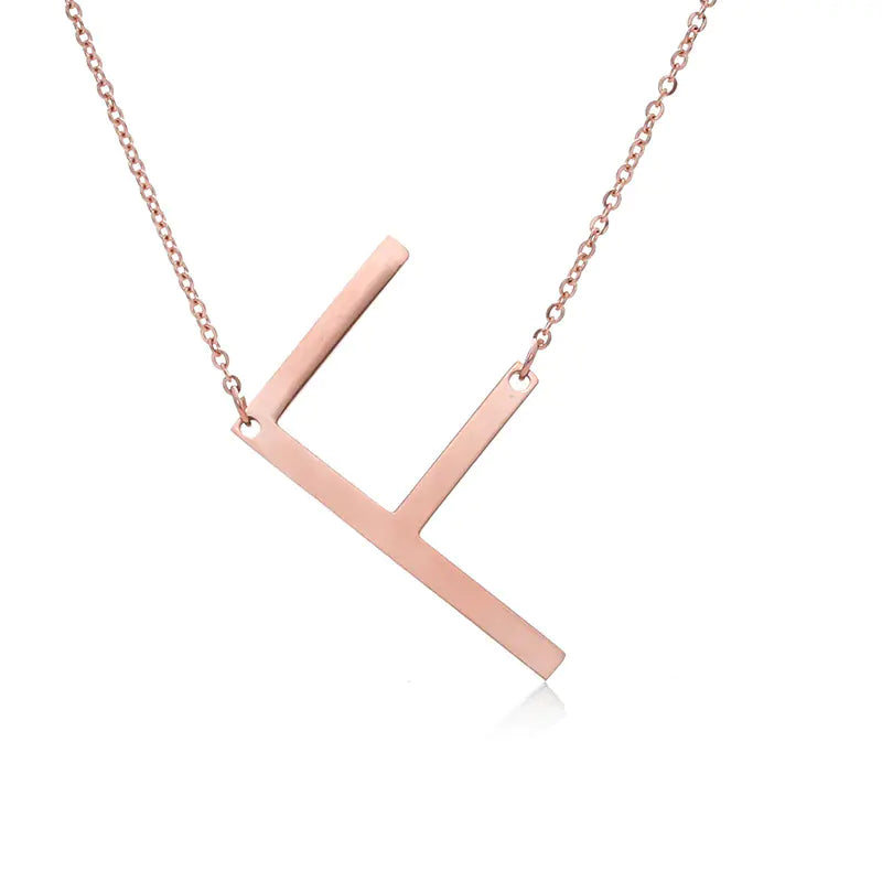 Personalized Alphabet Pendant Necklace - Colorful Initial Jewelry