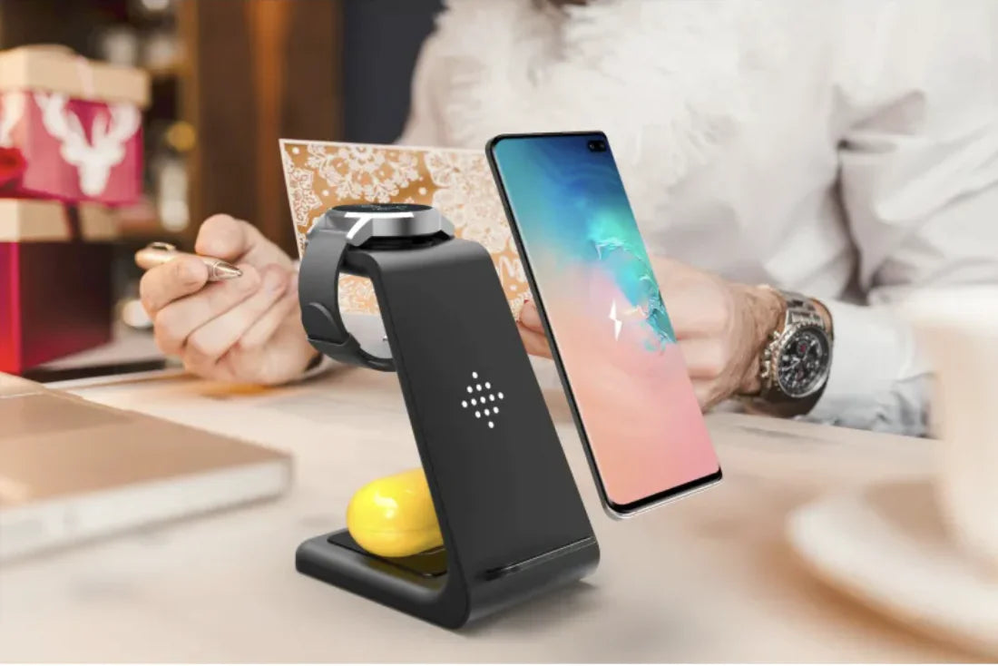 3-in-1 Wireless Charging Station - iPhone, AirPods & Apple Watch