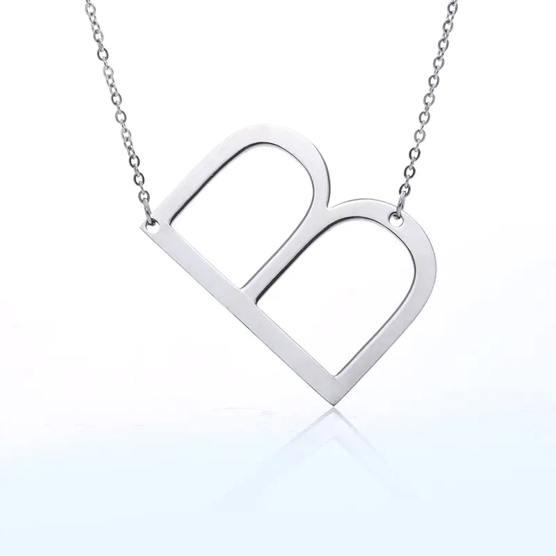 Personalized Alphabet Pendant Necklace - Colorful Initial Jewelry