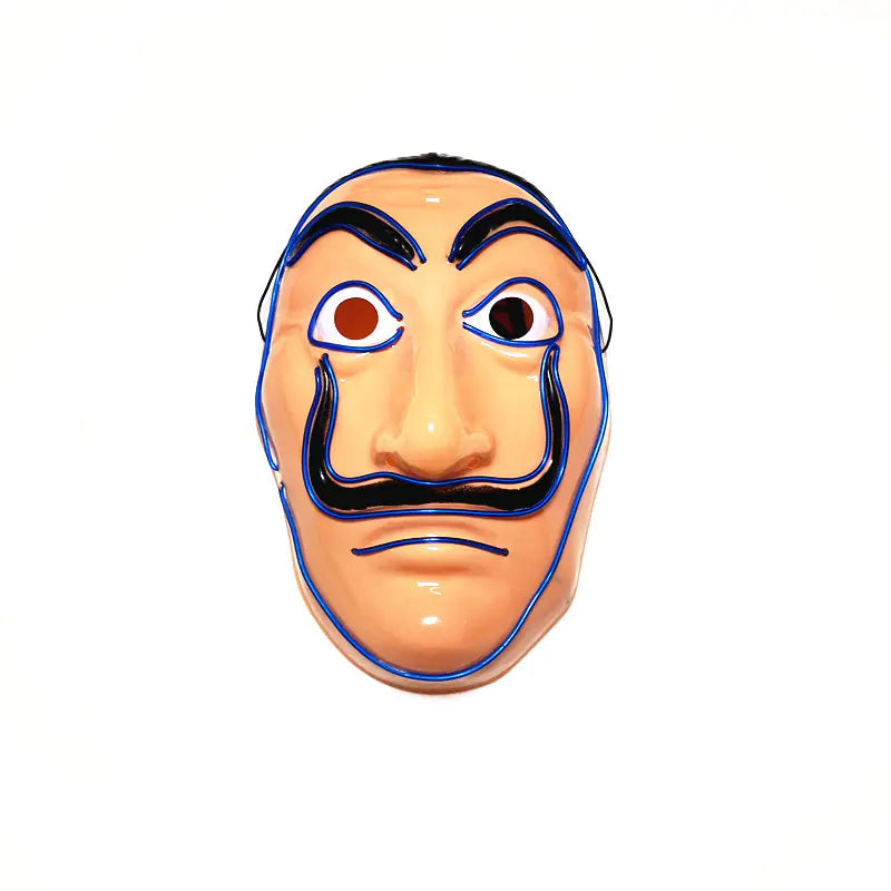 Premium LED Light-Up Halloween Mask - Glowing Party Costume Accessory