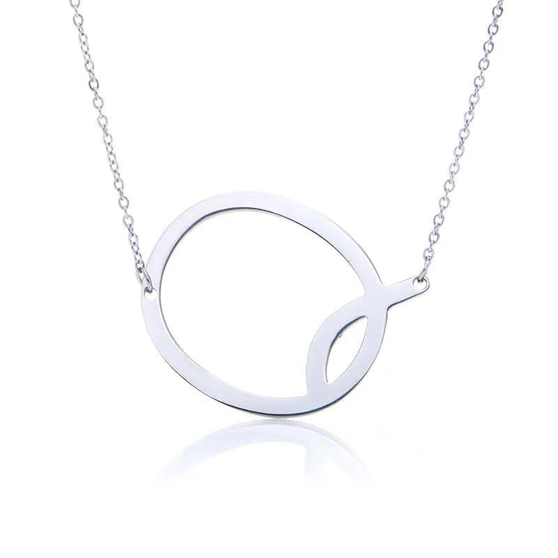 Personalized Alphabet Pendant Necklace - Colorful Initial Jewelry