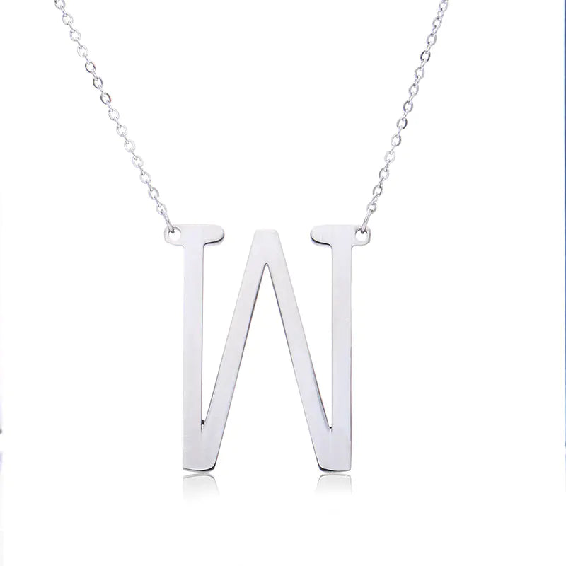 Personalized Alphabet Pendant Necklace - Colorful Initial Jewelry