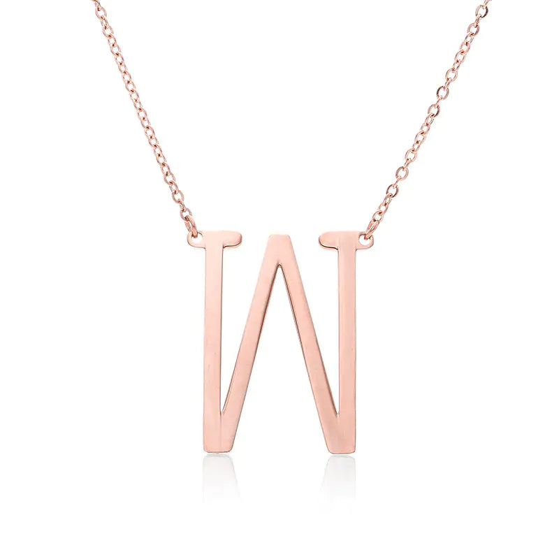 Personalized Alphabet Pendant Necklace - Colorful Initial Jewelry