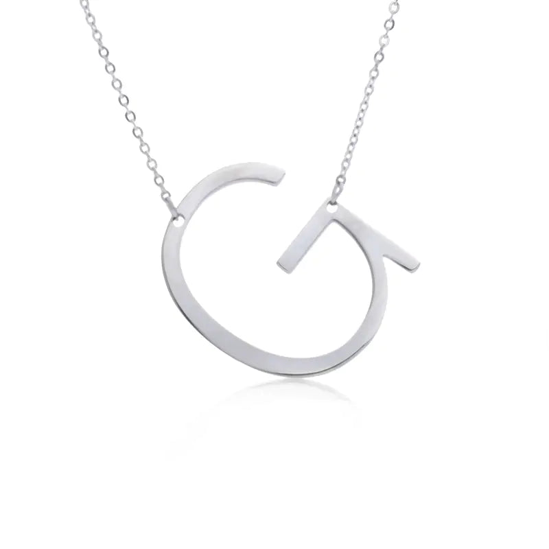 Personalized Alphabet Pendant Necklace - Colorful Initial Jewelry