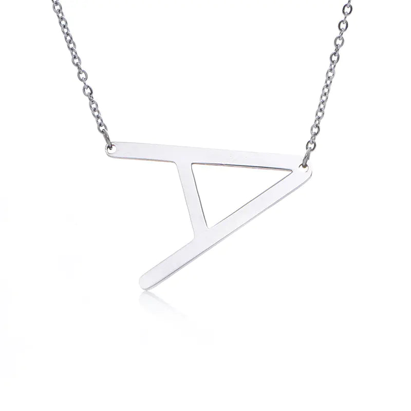 Personalized Alphabet Pendant Necklace - Colorful Initial Jewelry
