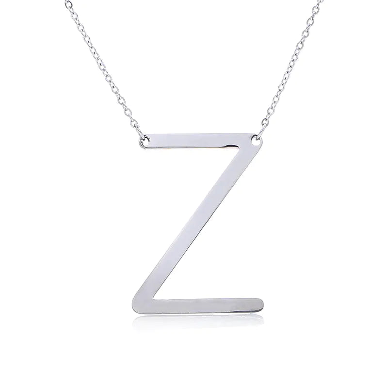Personalized Alphabet Pendant Necklace - Colorful Initial Jewelry