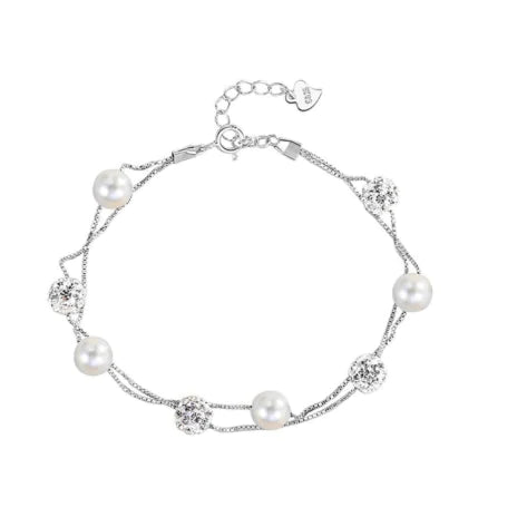 Beaded Cross Chain Jewelry Set - Spiritual Bracelet & Necklace