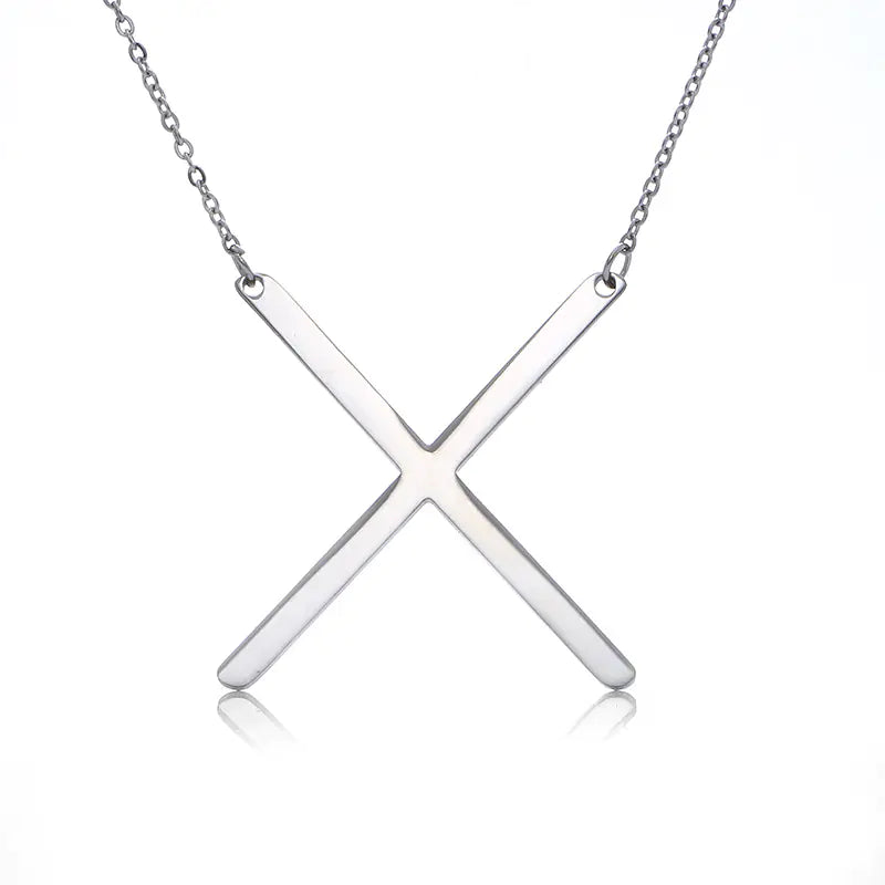 Personalized Alphabet Pendant Necklace - Colorful Initial Jewelry
