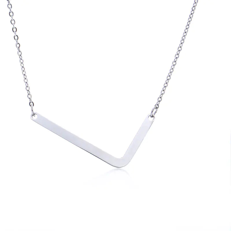Personalized Alphabet Pendant Necklace - Colorful Initial Jewelry