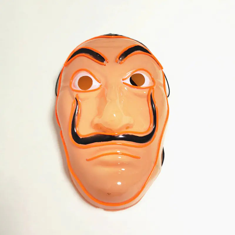Premium LED Light-Up Halloween Mask - Glowing Party Costume Accessory