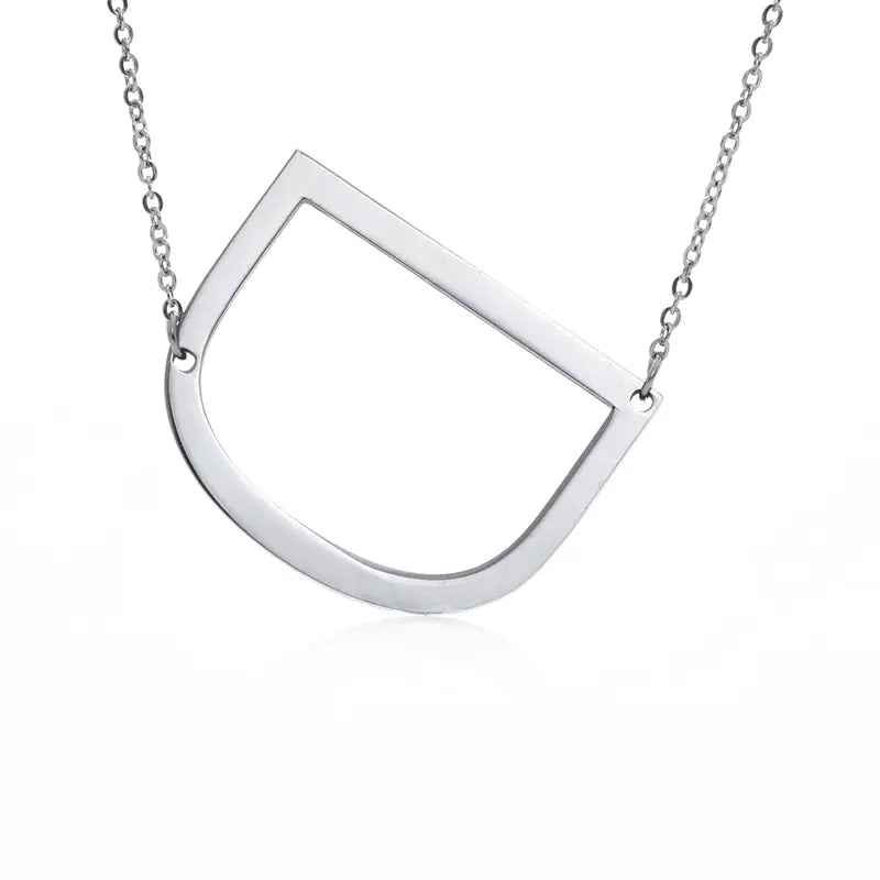 Personalized Alphabet Pendant Necklace - Colorful Initial Jewelry
