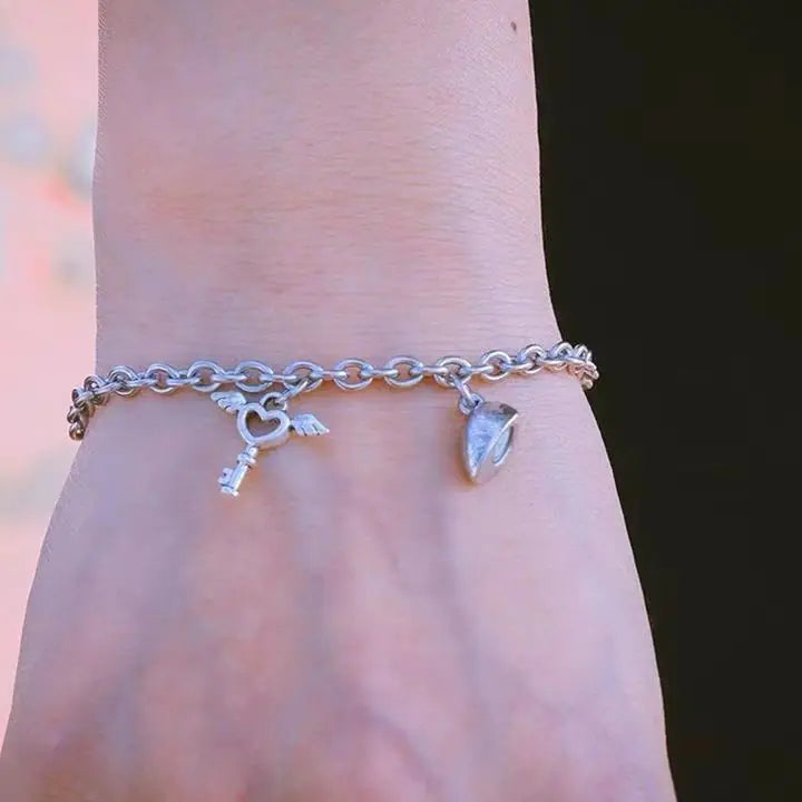 Love Lock Couples Bracelet - Matching His & Hers Jewelry Set