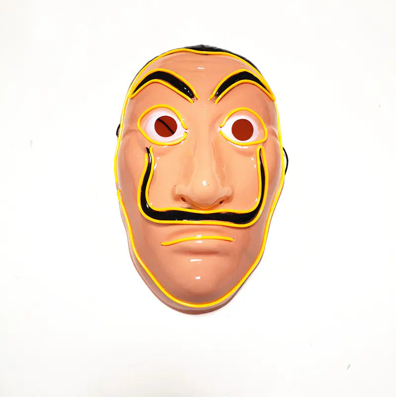 Premium LED Light-Up Halloween Mask - Glowing Party Costume Accessory