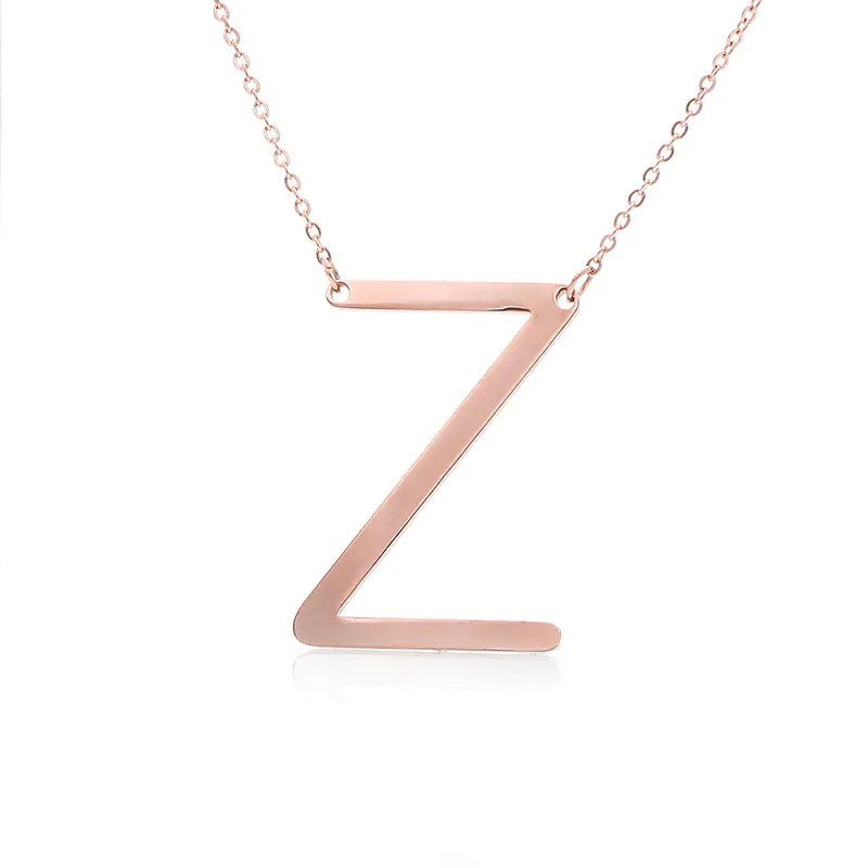 Personalized Alphabet Pendant Necklace - Colorful Initial Jewelry