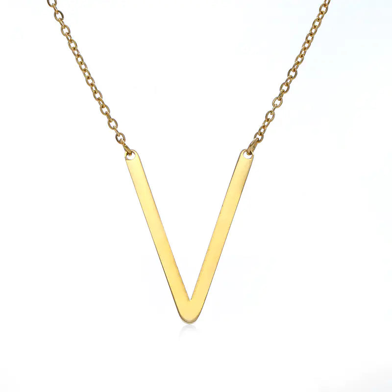 Personalized Alphabet Pendant Necklace - Colorful Initial Jewelry