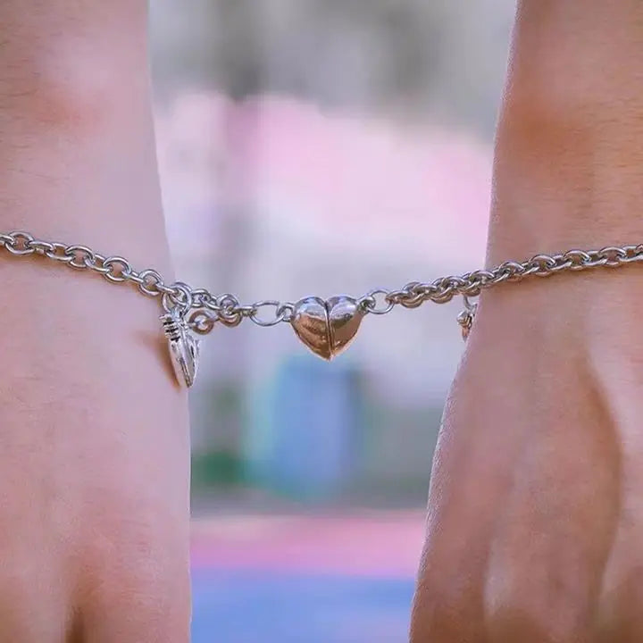 Love Lock Couples Bracelet - Matching His & Hers Jewelry Set
