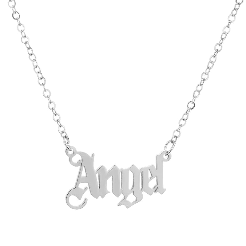 Gold "Angel" and "Princess" Necklaces