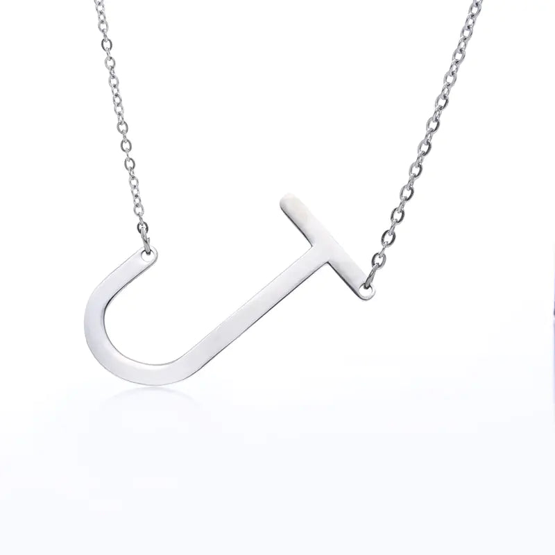 Personalized Alphabet Pendant Necklace - Colorful Initial Jewelry