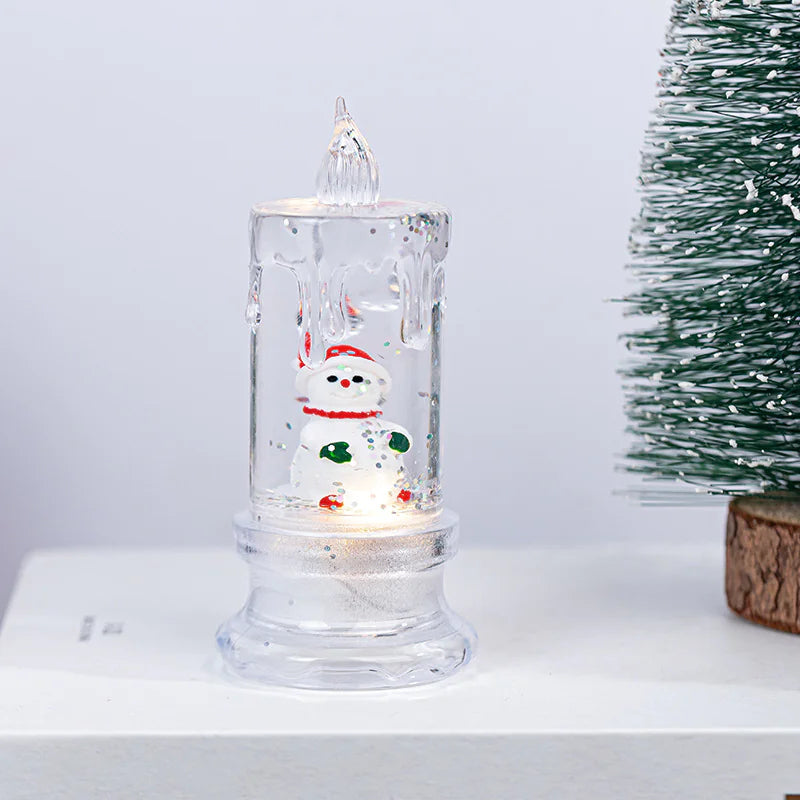 LED Electronic Candle Night Lamp - Flameless Flickering Candle Light for Home Decor & Ambiance