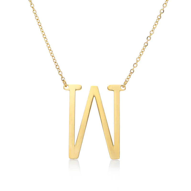 Personalized Alphabet Pendant Necklace - Colorful Initial Jewelry