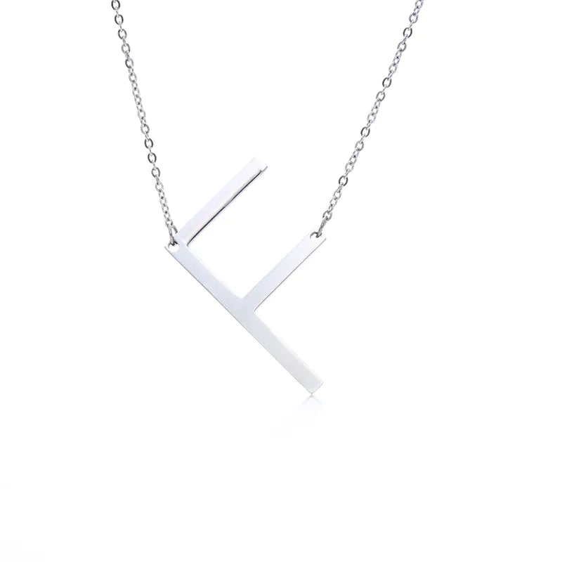 Personalized Alphabet Pendant Necklace - Colorful Initial Jewelry