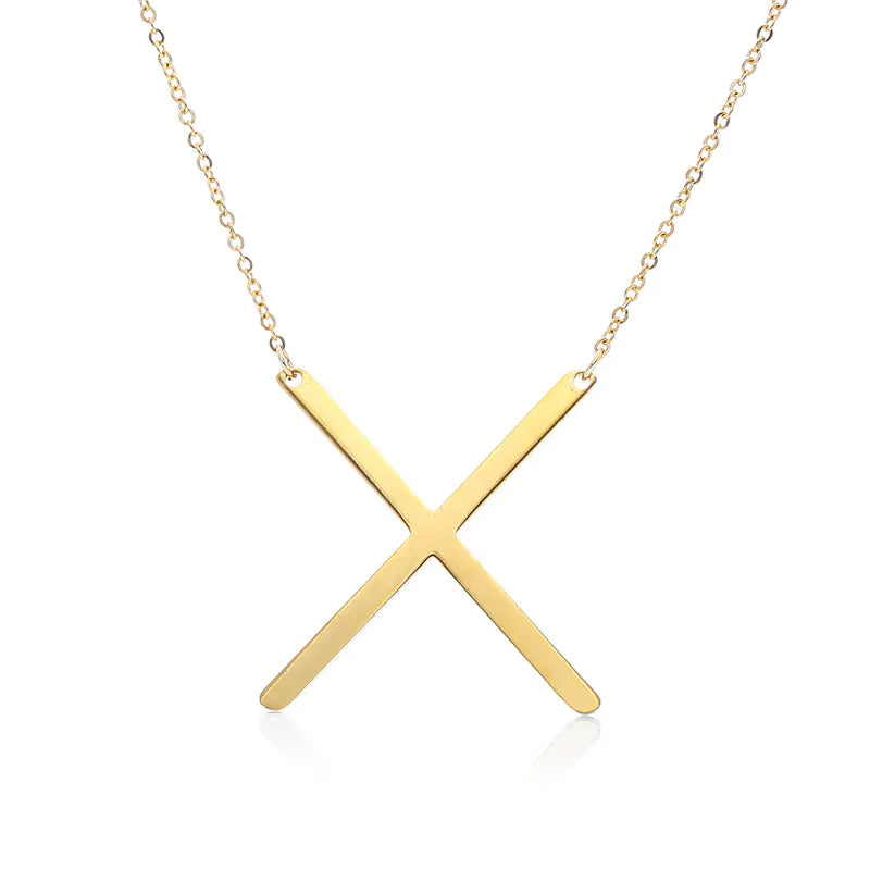 Personalized Alphabet Pendant Necklace - Colorful Initial Jewelry