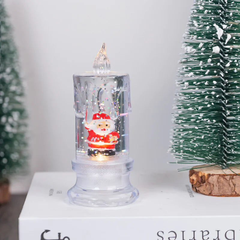 LED Electronic Candle Night Lamp - Flameless Flickering Candle Light for Home Decor & Ambiance