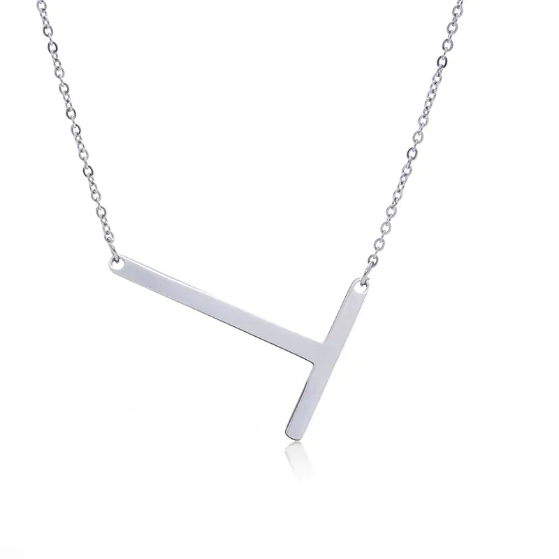 Personalized Alphabet Pendant Necklace - Colorful Initial Jewelry