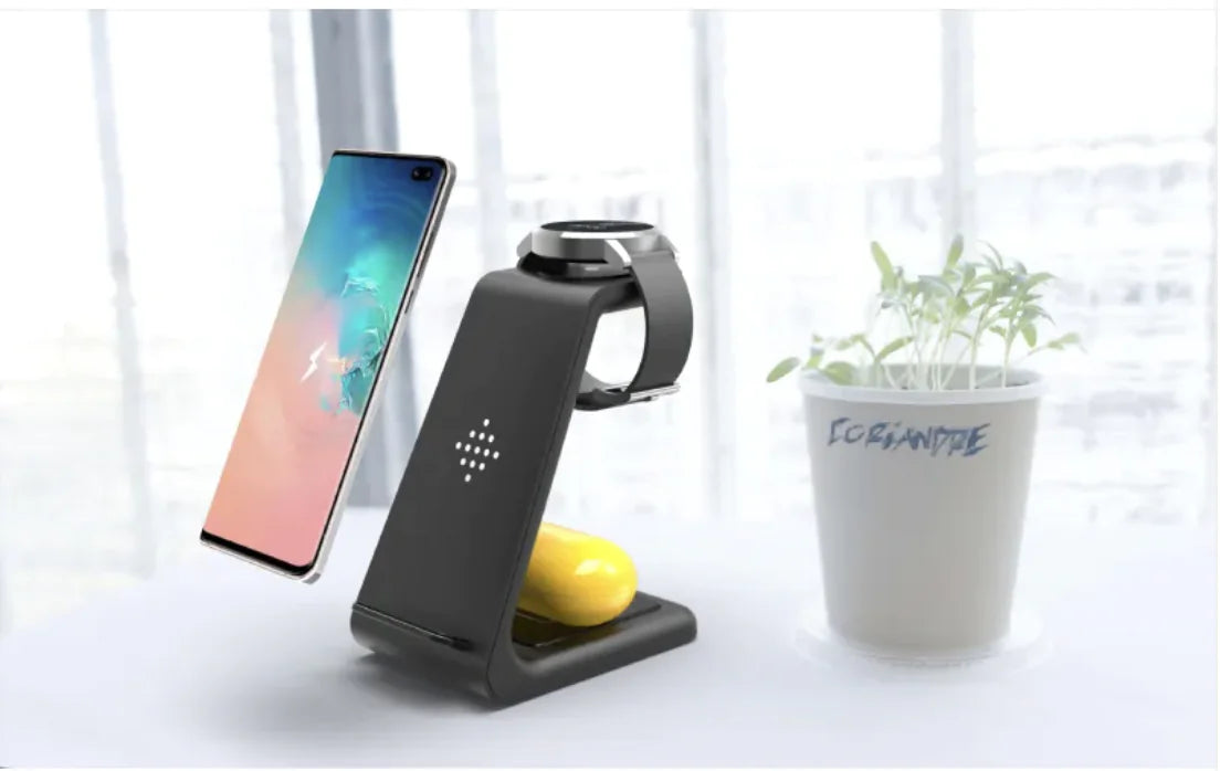 3-in-1 Wireless Charging Station - iPhone, AirPods & Apple Watch