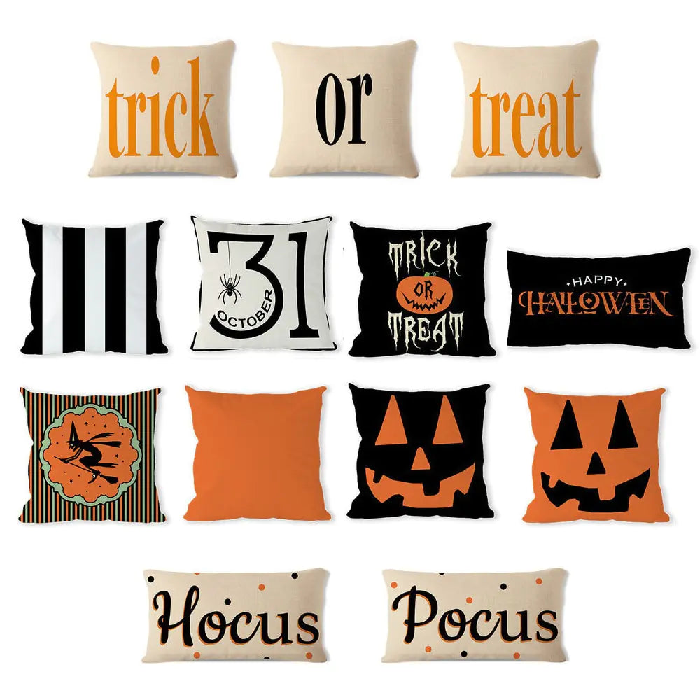Spooky Halloween Pillowcase - Festive Seasonal house Decor