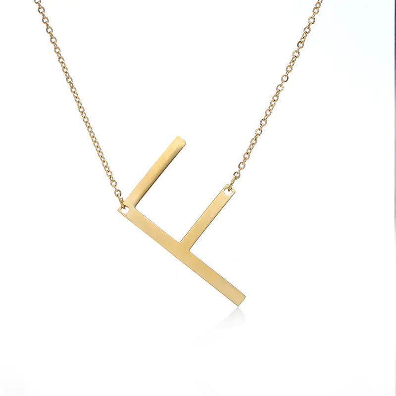 Personalized Alphabet Pendant Necklace - Colorful Initial Jewelry