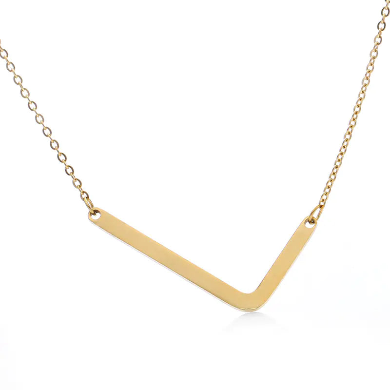 Personalized Alphabet Pendant Necklace - Colorful Initial Jewelry