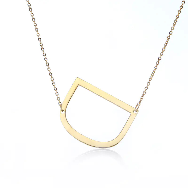 Personalized Alphabet Pendant Necklace - Colorful Initial Jewelry