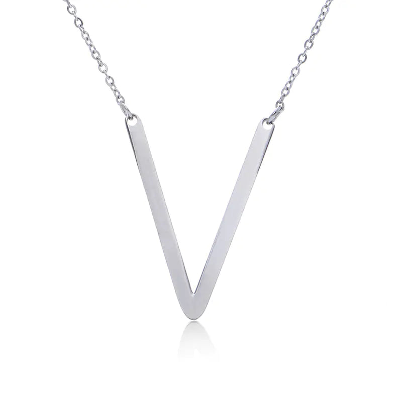Personalized Alphabet Pendant Necklace - Colorful Initial Jewelry