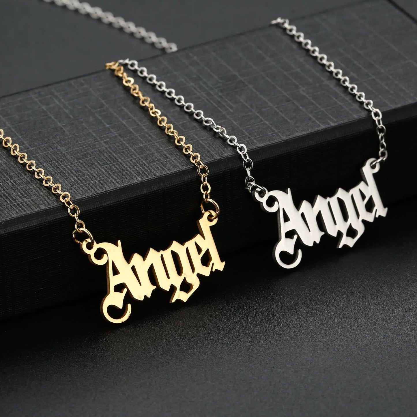 Gold "Angel" and "Princess" Necklaces