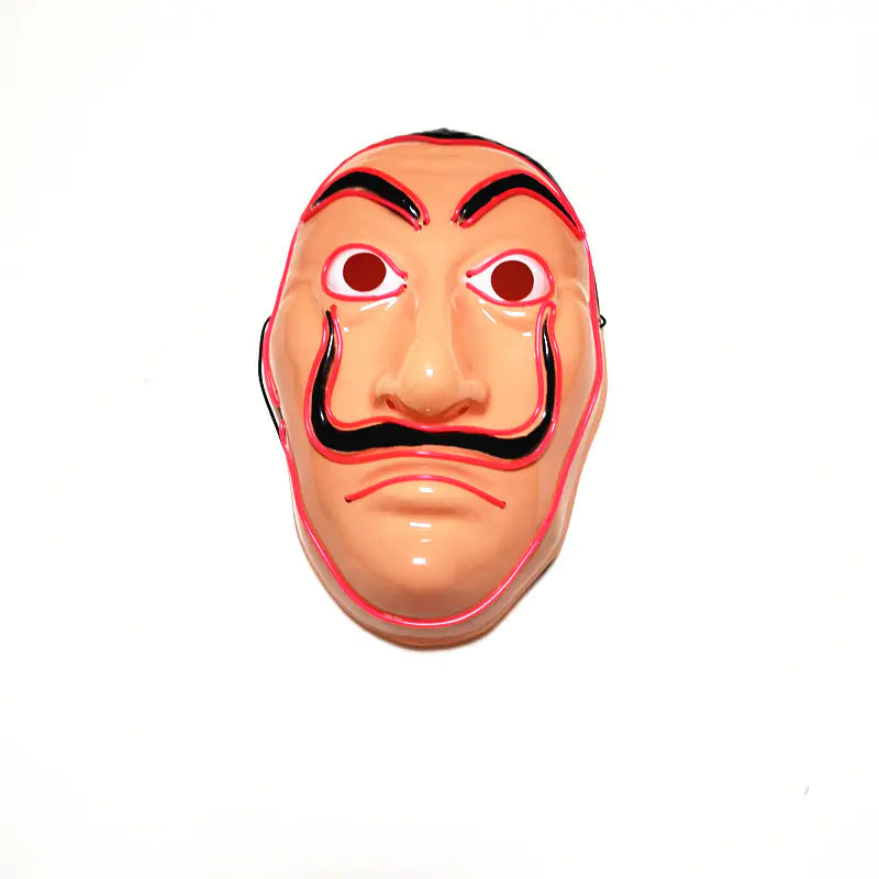 Premium LED Light-Up Halloween Mask - Glowing Party Costume Accessory