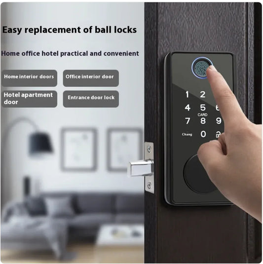 Smart Fingerprint Door Lock - 5-in-1 Keyless Entry with Bluetooth & WiFi Control