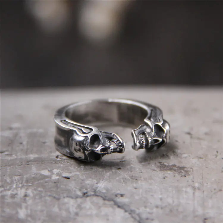 Thai Silver 925 Skull Sculpt Ring