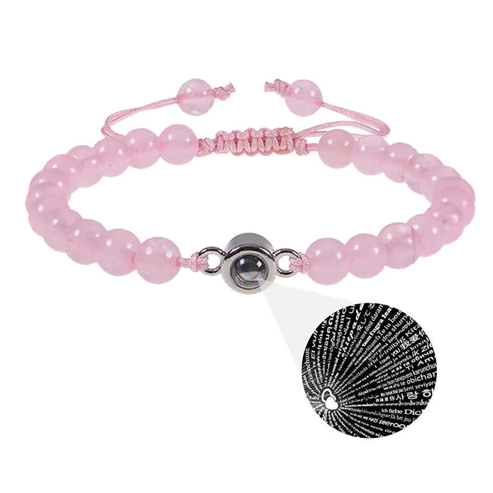 Frosted 100 Languages Projection Bracelet