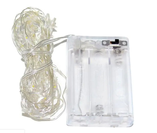 LED Copper Wire Star String Lights - Warm White Fairy Lights for Home Decor