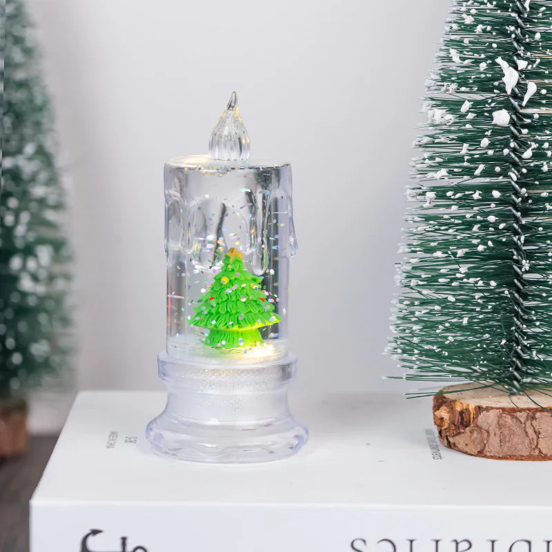 LED Electronic Candle Night Lamp - Flameless Flickering Candle Light for Home Decor & Ambiance