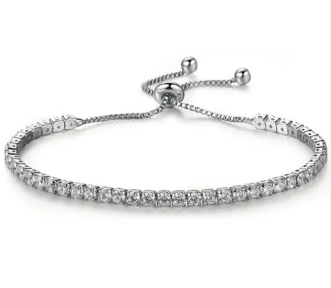Starlight Silver Star Bracelet - Adjustable Celestial Jewelry for Women