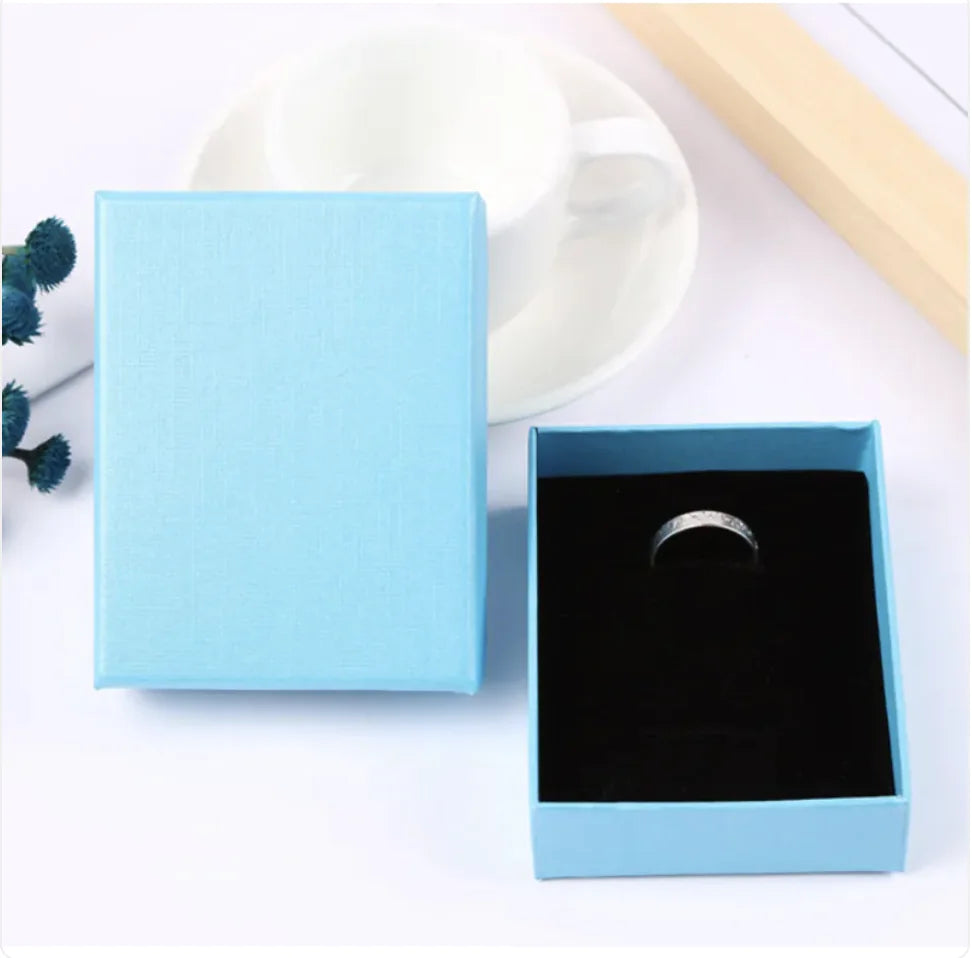Premium Elegant Jewelry Storage Box - Multi-Color Gift Box for Rings, Earrings & Small Accessories