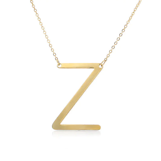 Personalized Alphabet Pendant Necklace - Colorful Initial Jewelry