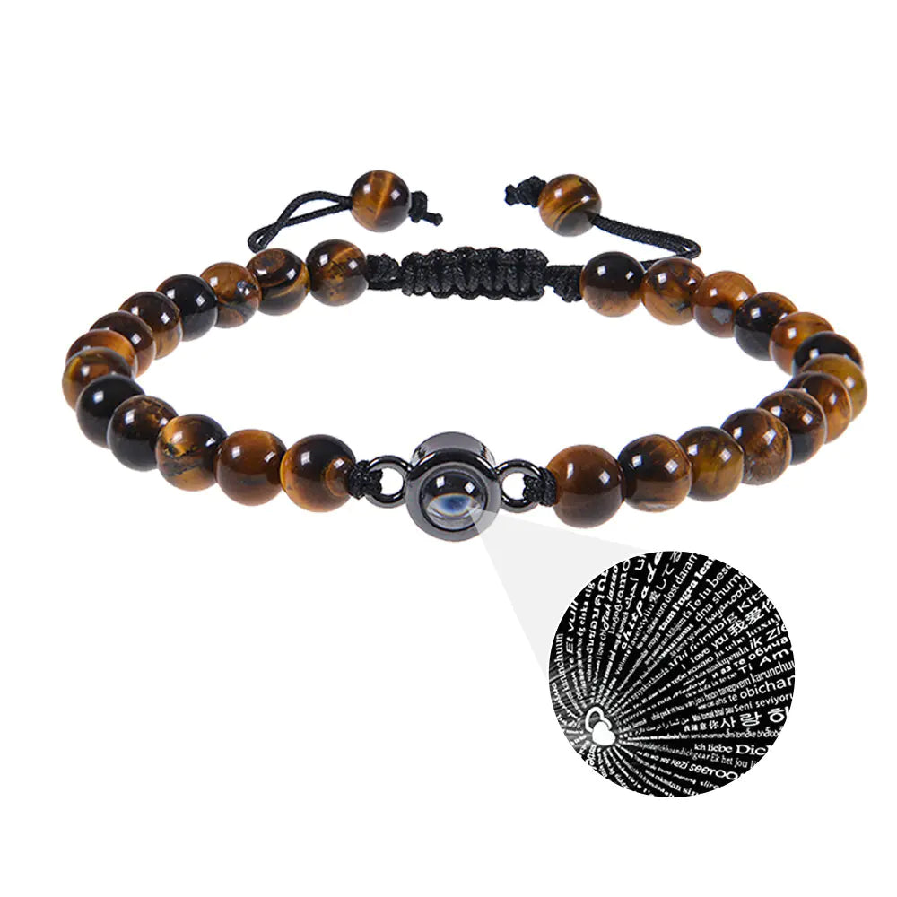 Frosted 100 Languages Projection Bracelet