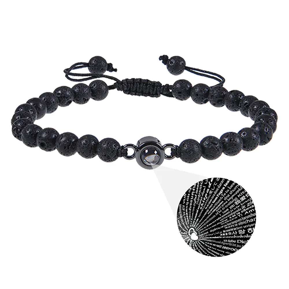 Frosted 100 Languages Projection Bracelet
