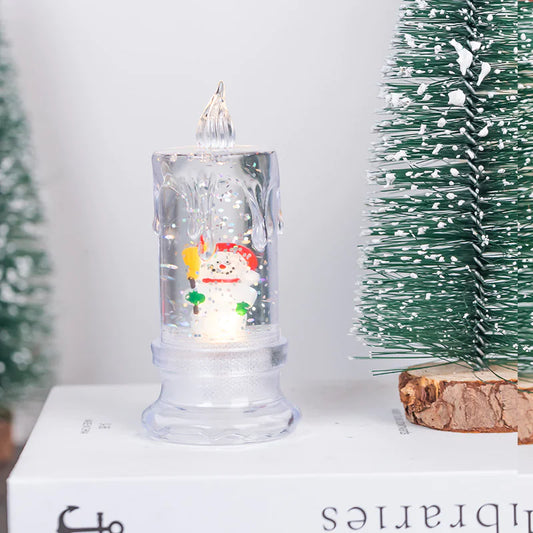 LED Electronic Candle Night Lamp - Flameless Flickering Candle Light for Home Decor & Ambiance